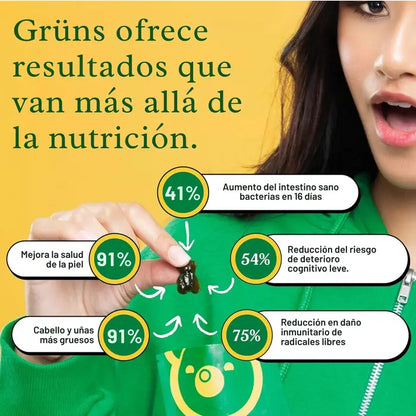 Gruns + 20 vitaminas y minerales en en gomitas